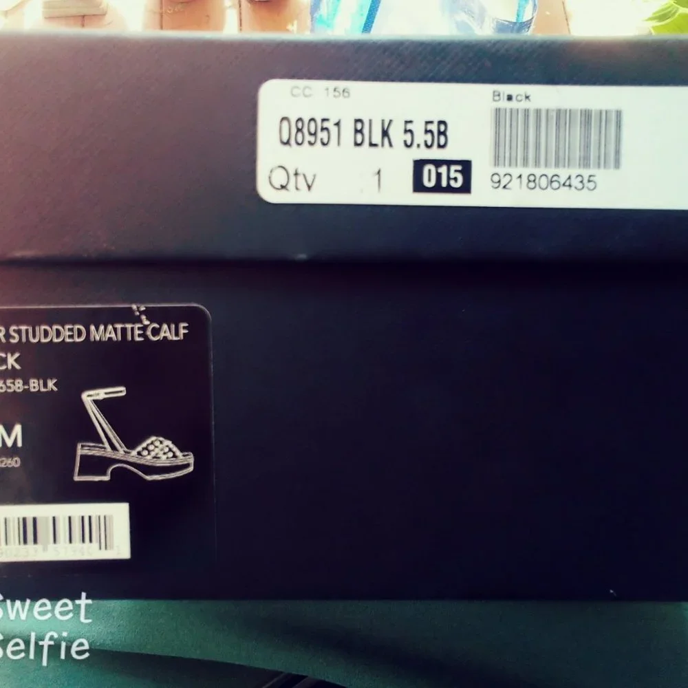 COACH ASTOR STUDDED CLOG Platform Sandal / Black/ Size : 5 1/2 - Picture 6 of 6